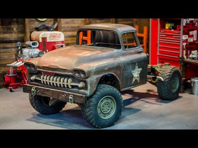 RC Rat Rod Army Truck Build, Part 2, Body Mounts & Bumper