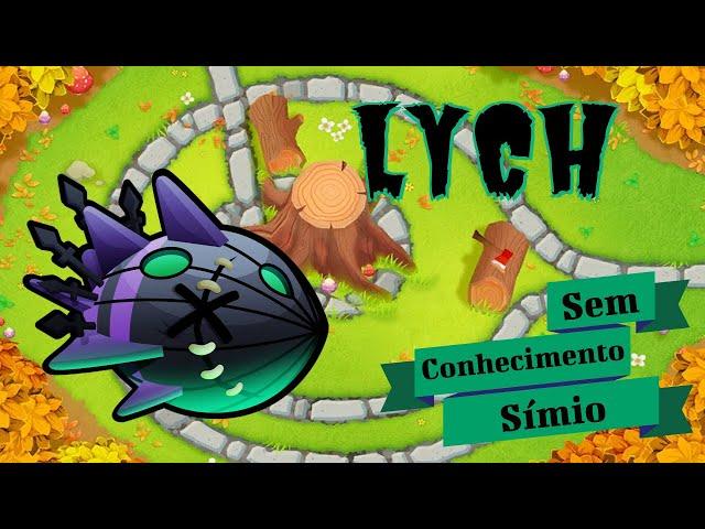 Lych no Toco de Árvore - Sem Conhecimento Símio - Guia Lych Normal - BTD6 - Bloons TD 6