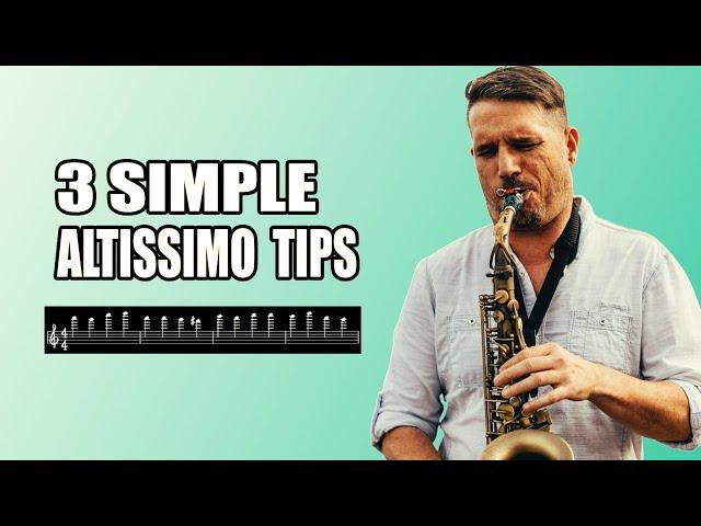 3 SIMPLE ALTISSIMO TIPS