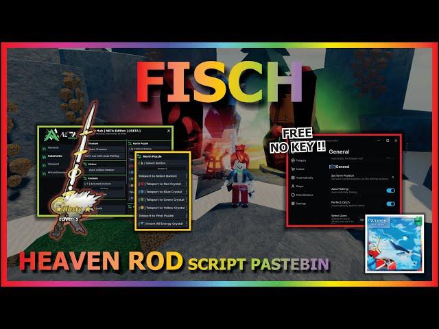 FISCH Script Pastebin 2024 UPDATE INSTANT BOBBER | AUTO GET HEAVEN ROD & CRYSTAL (FREE NO KEY) ️