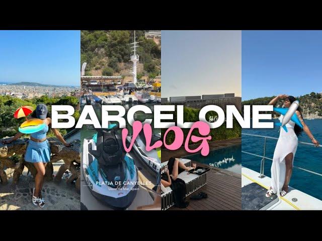 VLOG003:GIRLS TRIP BARCELONE |GETSKY, CROISIÈRE EN CATAMARAN, ROOFTOP + PARK GUËLL|SUITE ET FIN…️️