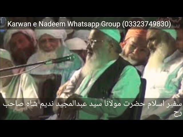 Safeer e Islam Maulana Syed Abdul Majeed Nadeem  (R.A)