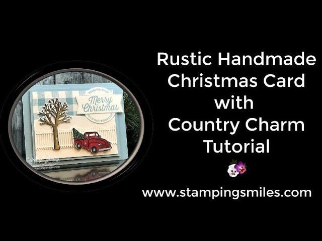 Rustic Handmade Christmas Card with Country Charm Tutorial