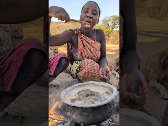 Wow That's incredible delicious soup cooked middle of nowhere without any spices ‼️ So delicious