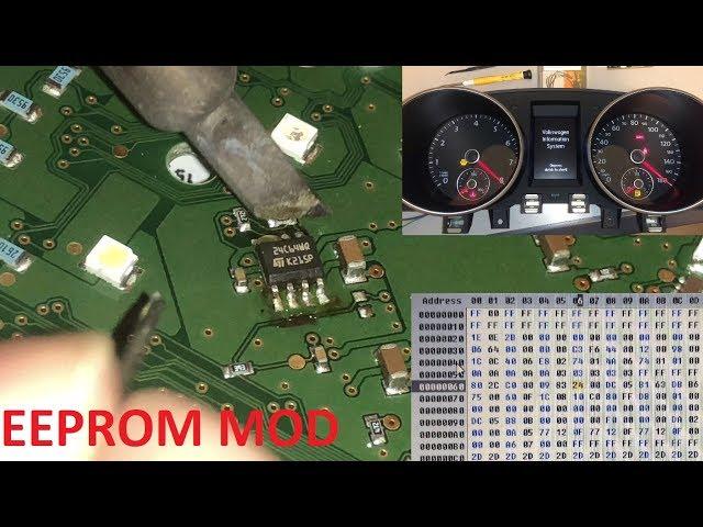 mk6 Golf cluster enable needle sweep (staging) via EEPROM programming