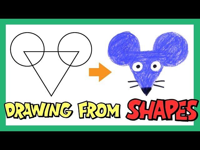 Drawing Shapes for Kids | Drawing Animals with Shapes | Learn Shapes and Colors | OKIDOKIDS