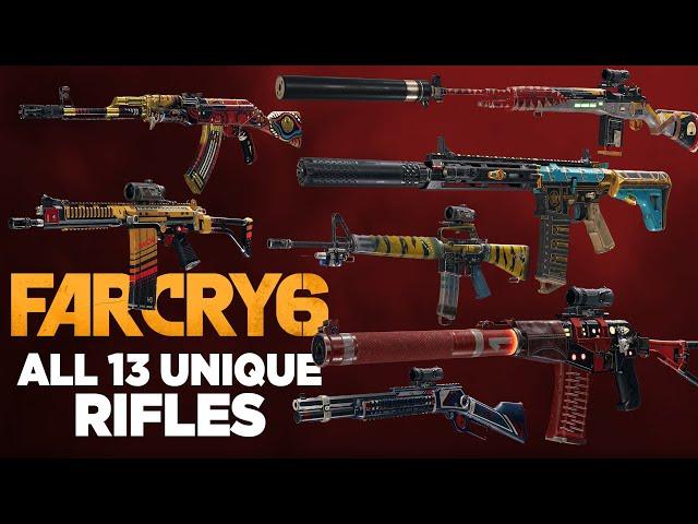 Far Cry 6 - All 13 Unique Rifles