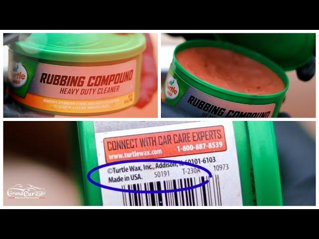 Turtle Wax Rubbing Compound Scratch Remover, New Improved Formula Link Available in Pinned Comment