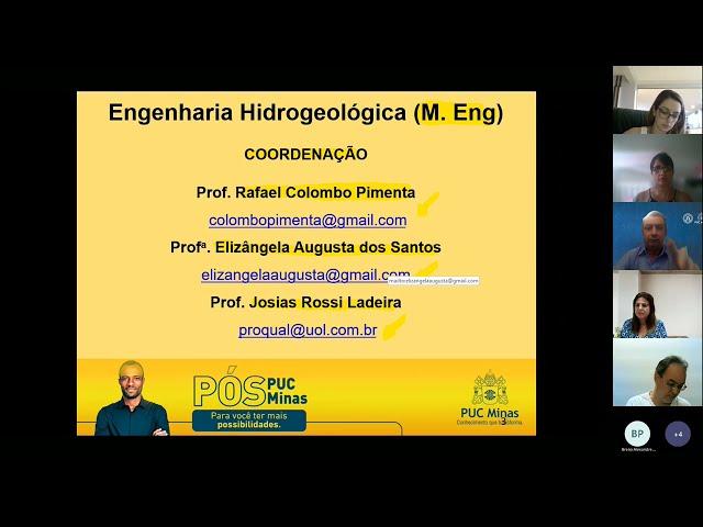 APRESENTAÇÃO ENGENHARIA HIDROGEOLÓGICA