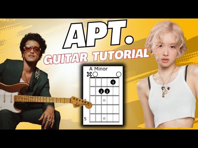 APT. Rose Bruno Mars Guitar Tutorial TABS