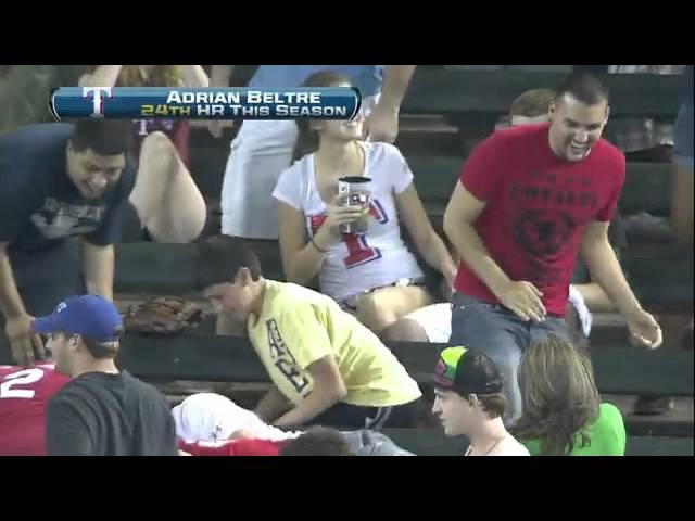 2011/09/13 Beltre's solo homer