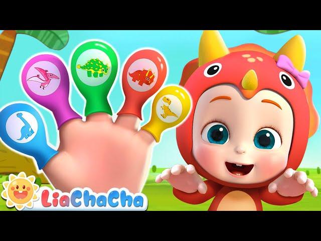 Dino Finger Family Song | Baby Dino Where Are You? | Kids Songs & Nursery Rhymes | LiaChaCha