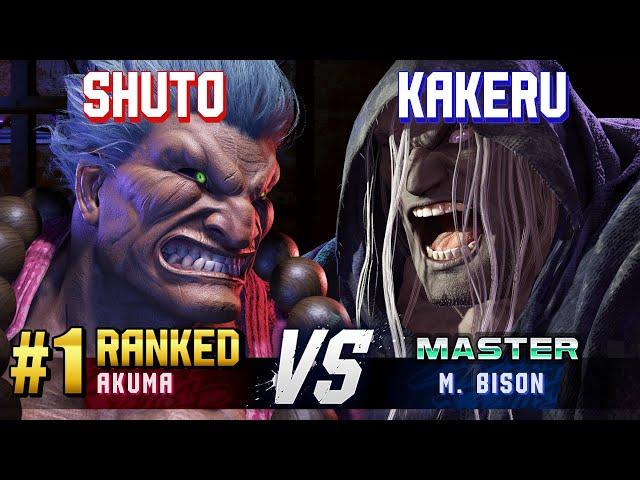 SF6 ▰ SHUTO (#1 Ranked Akuma) vs KAKERU (M.Bison) ▰ High Level Gameplay