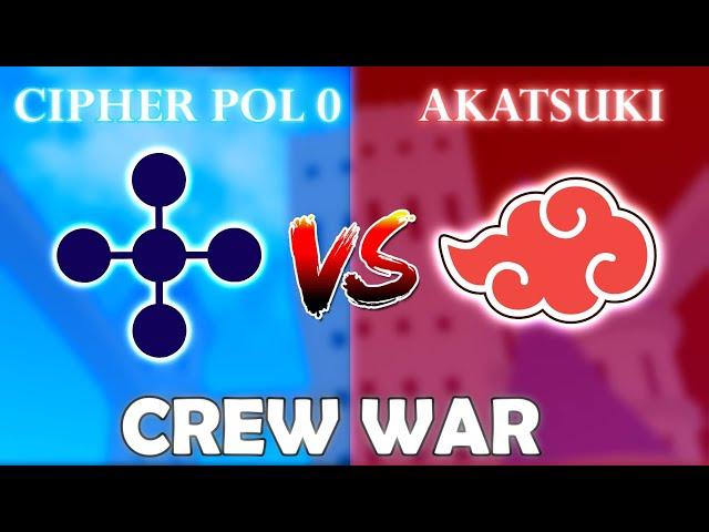 Cipher Pol 0 vs Akatsuki | Blox Fruits Crew War