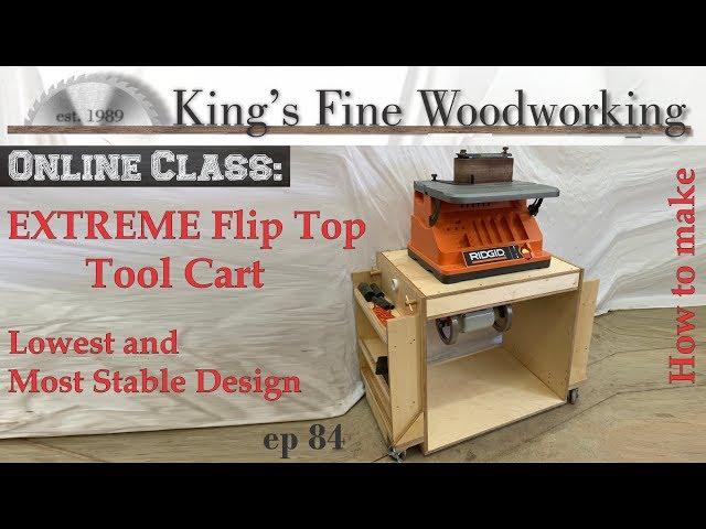 84 - How to Build a Flip Top Tool Cart - Double your Shop Space & Storage