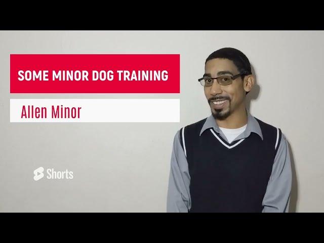 Some Minor Dog Training - Introduction