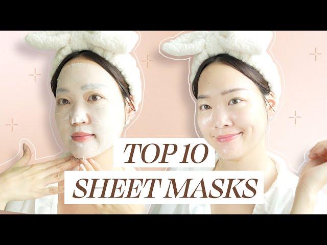 Top 10 BEST KOREAN SHEET MASKS for Glowing Skin! #notsponsored