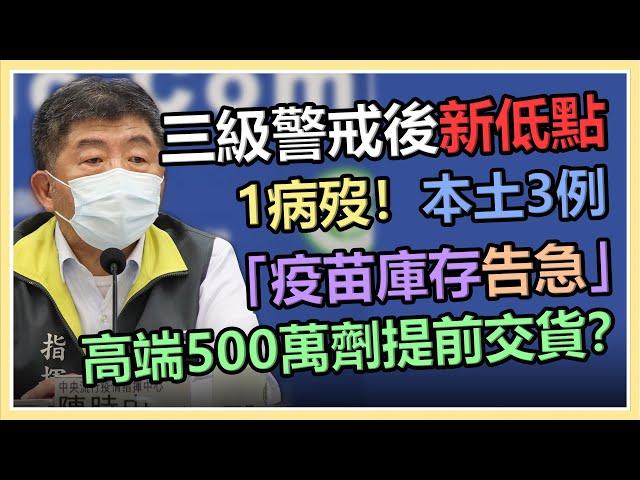 【完整版】今日新增本土3例、死亡1例   指揮中心最新說明(20210810/1400)｜三立新聞網 SETN.com