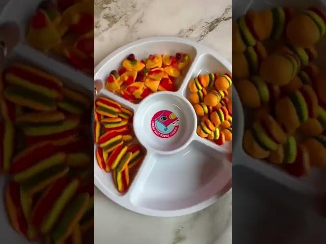 ASMR eFrutti Gummy Food Platter #shorts #short #asmr #efrutti #gummies #platter #candyfunhouse