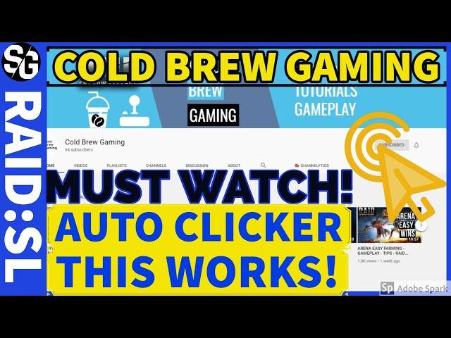 RAID SHADOW LEGENDS | COLD BREW GAMING | PC AUTO CLICKER