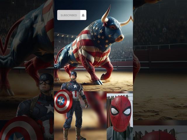 Superheroes but bull  Marvel & DC-All Characters #marvel #avengers#shorts