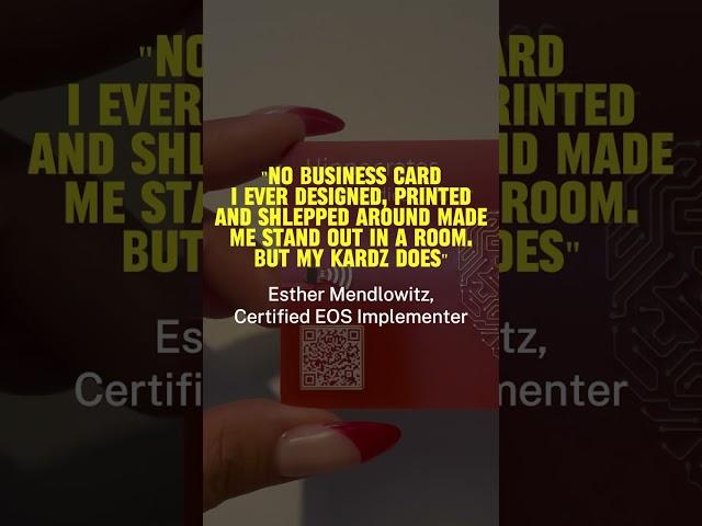 Our amazing Kardz.Biz member and what they love about their cards.