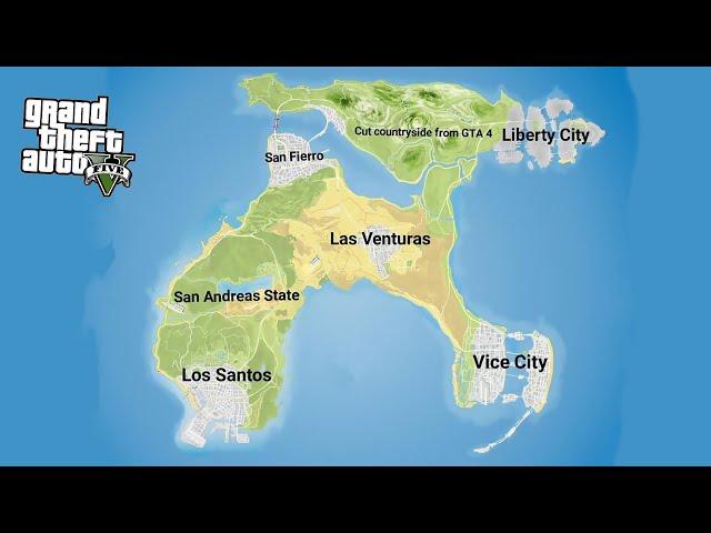 I Put Every GTA Map into GTA 5...