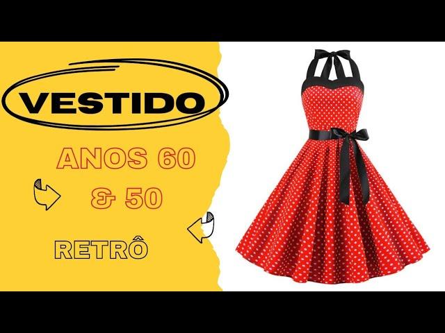 Vestidos anos 60 e 50 Retrô #videosvirais #videoviral #shopee