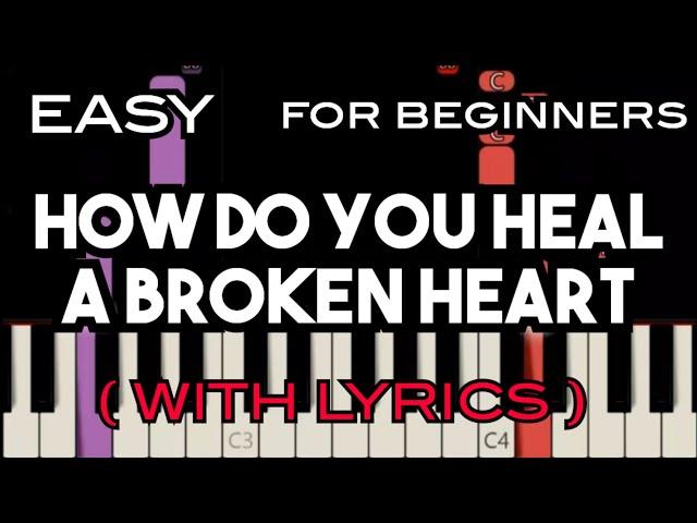 HOW DO YOU HEAL A BROKEN HEART ( LYRICS ) - CHRIS WALKER | SLOW & EASY PIANO