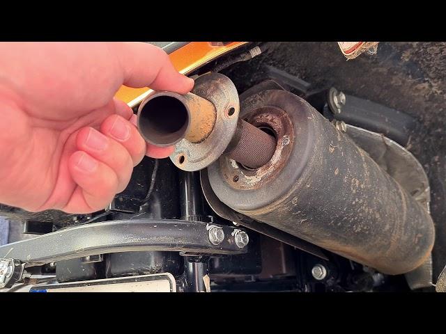 CF moto 450L a free and quick change of exhaust sound