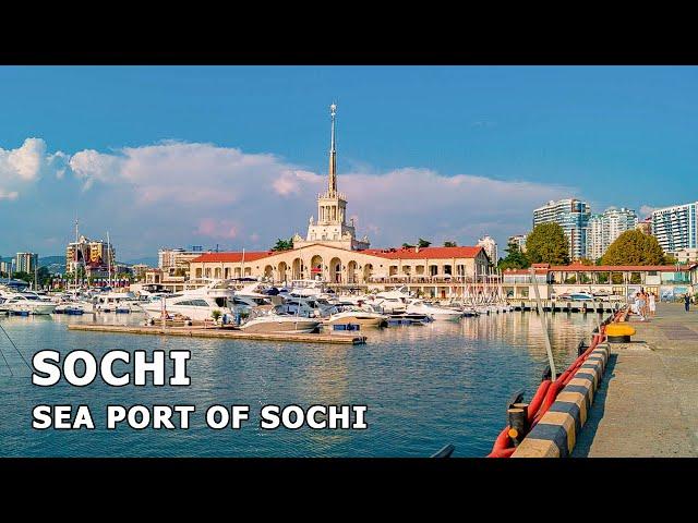 ⁴ᴷ⁶⁰ Walking Sochi: Sea Port Sochi