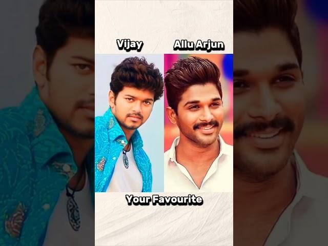 Vijay Thalapathy  Allu Arjun Life Journey #shorts