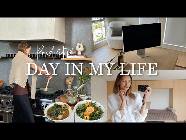A Productive Day in My Life as a Business Owner | Healthy Meals & Work Routine