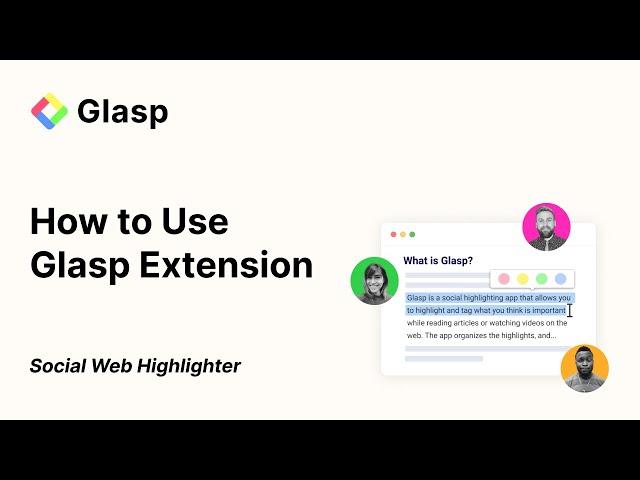 How to use Glasp Chrome Extension | Social Web Highlighter