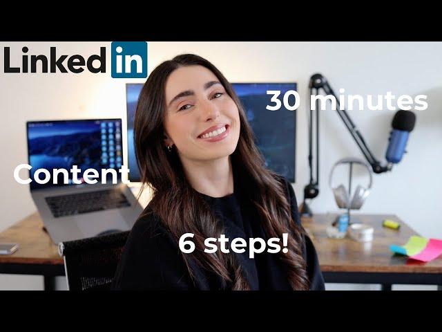 How To Create LinkedIn Content In 30 Minutes 2021 | Step By Step