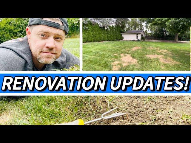 Look what I found in the lawn! | Lawn Renovation Updates Part 1