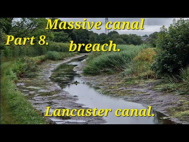 The lancaster canal dramatically drops overnight. My narrowboat journey continues..