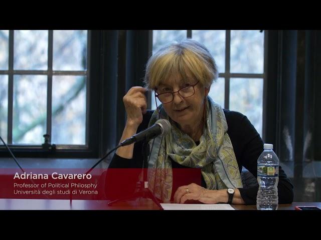 Adriana Cavarero, "Women breastfeeding wolf cubs in Euripides' Bacchae," Lecture 2 of 3