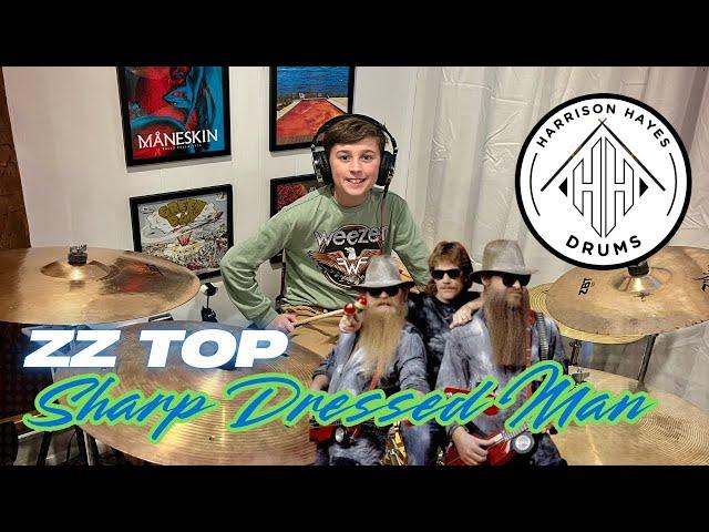 ZZ Top: Sharp Dressed Man Drum Cover #harrisonhayes #zztop #drumcover