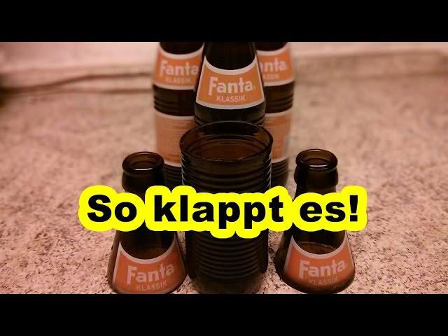 Flasche schneiden mit einem Faden / Schnur | Pommes Män