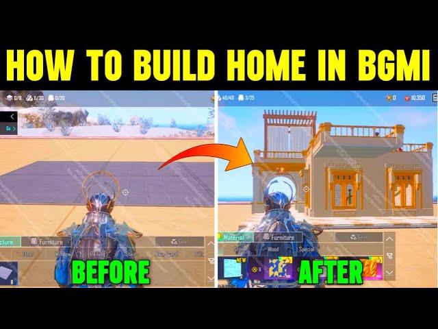 HOW TO BUILD HOME IN BGMI | HOW TO CREATE HOME IN BGMI | HOME MODE EXPLAINED