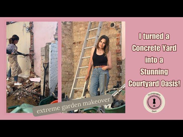 Secret Courtyard Reveal: Watch My Concrete Backyard Disappear!