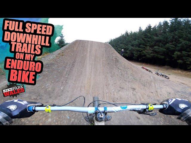 SHREDDING FULL SPEED DOWNHILL MTB TRAILS ON MY ENDURO BIKE!