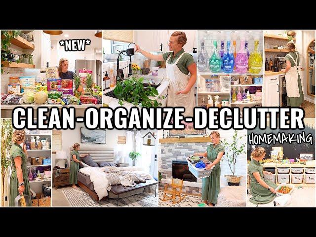 WHOLE HOUSE CLEAN & ORGANIZE WITH ME! 2024 CLEANING MOTIVATION | HOMEMAKING
