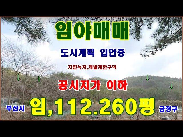 물번,700번) 도시관리계획 입안중 임야,112.260평 공시지가 보다 엄청싸게 매매합니다, 감정가38억원 공시지가,18억7.000만원 매매가,12억2.000만원 급매매합니다