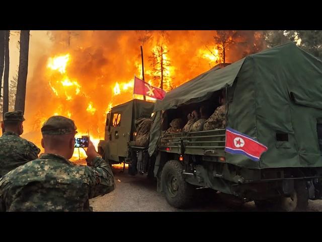 2 MINUTES AGO! North Korean Troops Convoy Trying to Enter Kursk DESTROYED by South Korean missiles