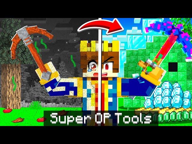 Minecraft But YOU CAN TRANSFORM SUPER OP TOOLS !!