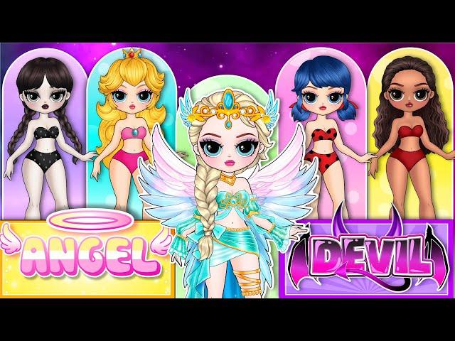 Extreme Makeover From Elsa, Wednesday & Ladybug: Angel Girl vs Devil Girl | How will they change?