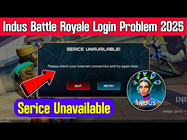 indus battle royale login problem | Indus battle royale service unavailable problem | indus br login