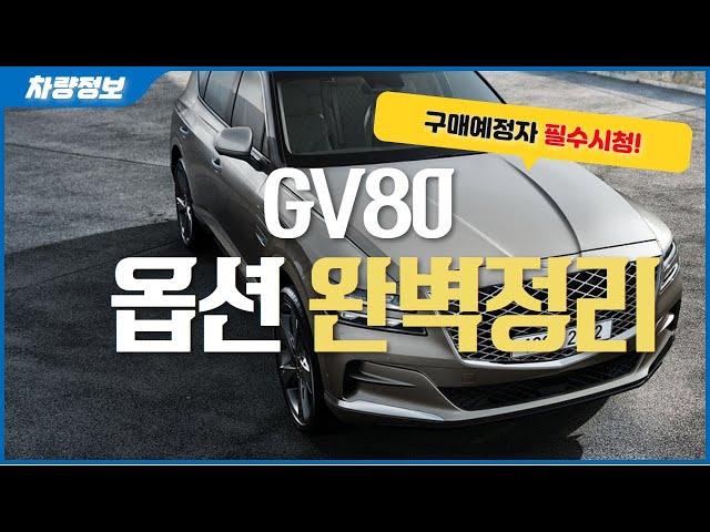 GV80 옵션 완벽정리 구매예정자분들 꼭보세요!! 3일 출고와 할인도 가능???